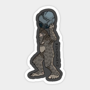 The Stoneman- Strongest Bigfoot Sticker